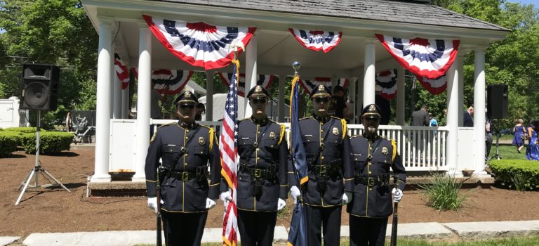 Salem Police Department Honor Guard and Motor Unit Lead Memorial Day Parade
